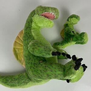 Build-A-Bear Spinosaurous Green Dinosaur Plush (Big and Little Together)